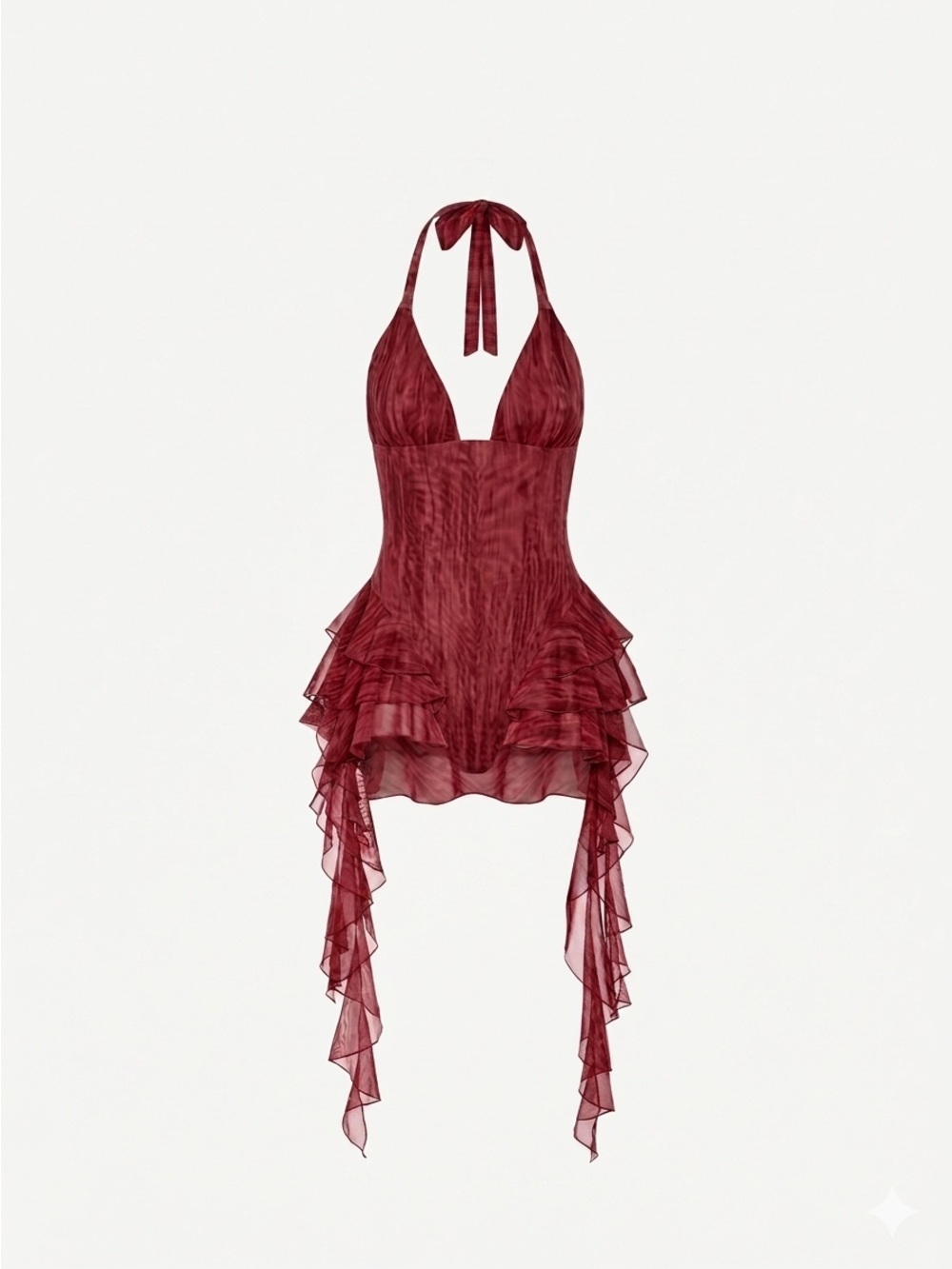 Oh Polly Kristena Ruffled Halterneck Bodysuit - Picture 3 of 3